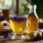 Brazilian Mounjaro detox drink with ginger and lemon