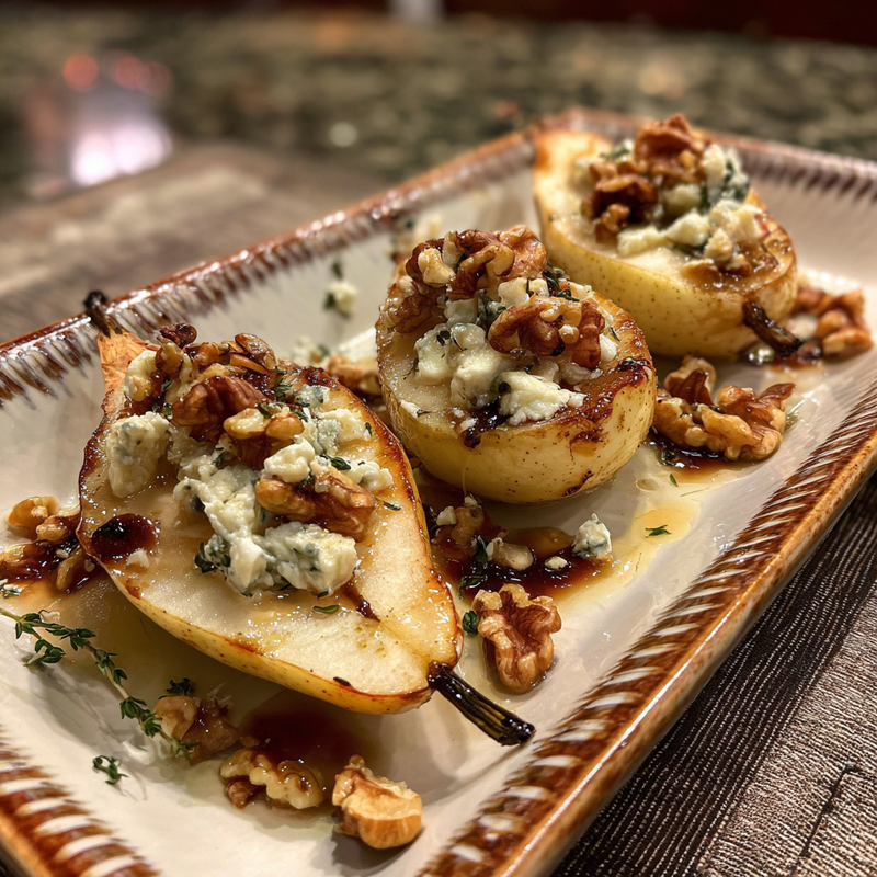 Baked Pears with Brie and Walnuts: A Heavenly Appetizer
