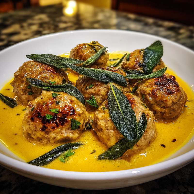 Turkey Meatballs in Pumpkin Sage Sauce: Fall's Coziest Dinner