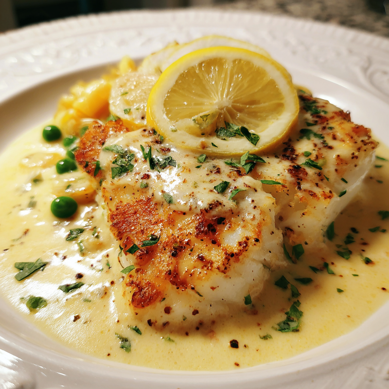 Baked Cod in Coconut Lemon Cream Sauce: Easy Weeknight Win!