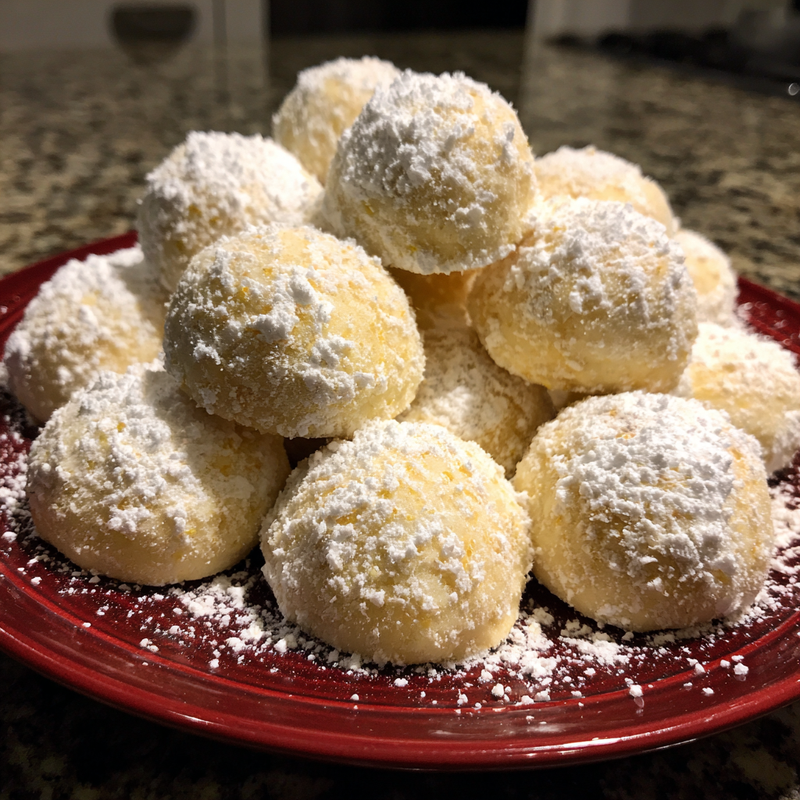 Lemon Cream Snowball Cookies: Melt-in-Your-Mouth Magic!