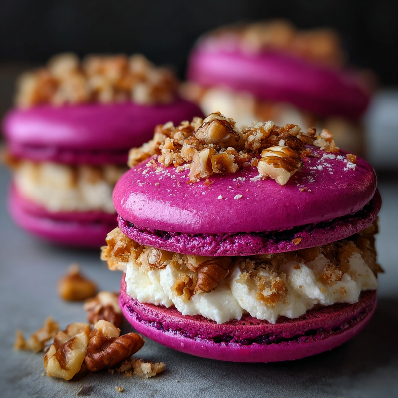 How to Make Savory Beet Macarons with Goat Cheese Crunch