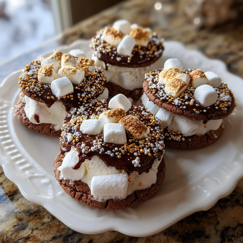 Marshmallow Hot Cocoa Surprise Cookies: Melt-in-Your-Mouth Magic!