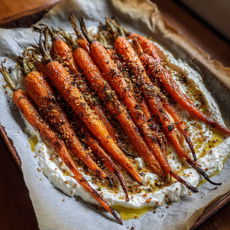 Roasted Carrots with Whipped Feta: Your New Dinner Hero