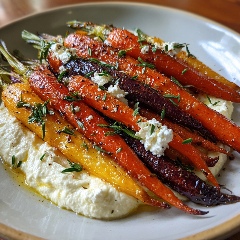 Roasted Carrots with Whipped Feta: Your New Dinner Hero
