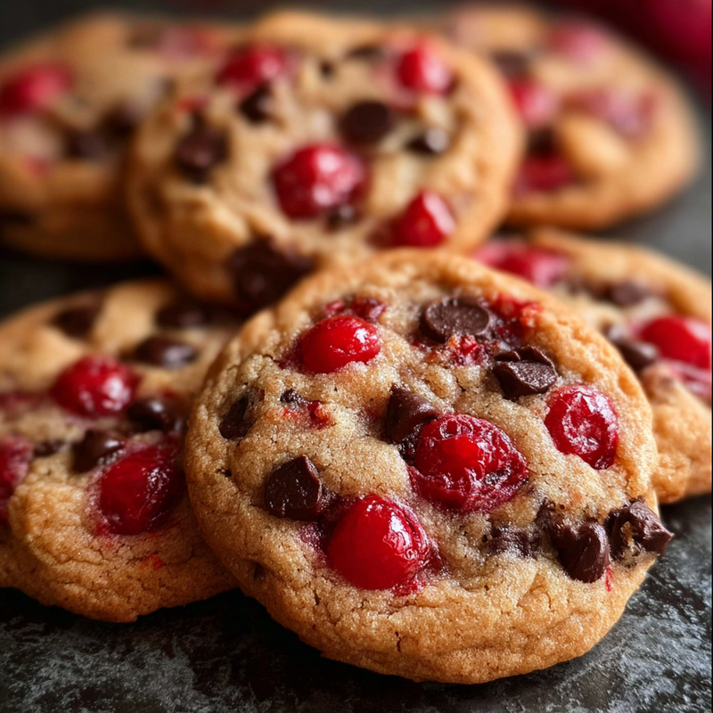 Maraschino Cherry Chocolate Chip Cookies: Sweet Surprise Baking!