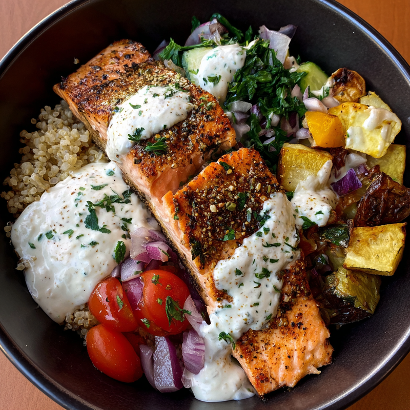 Mediterranean Salmon Bowl: 5 Easy Ways to Elevate Your Dinner