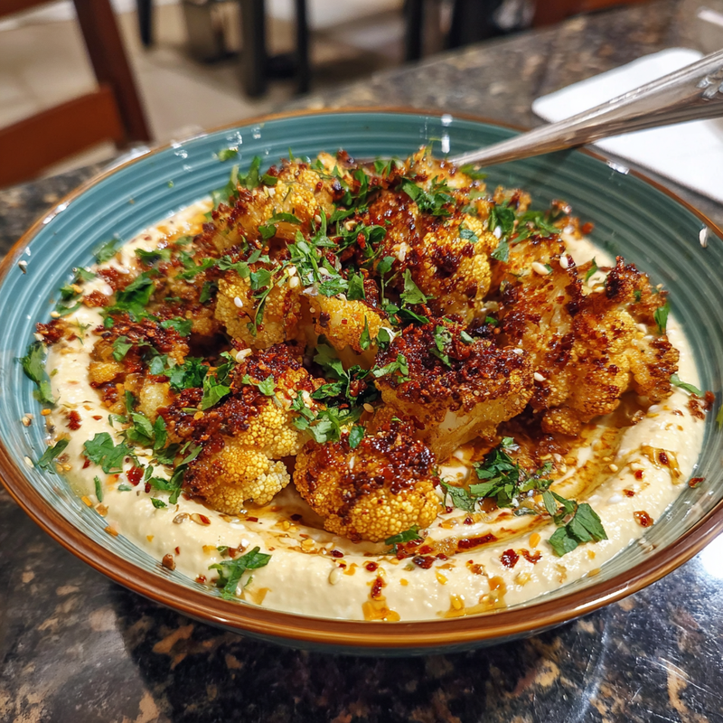 Moroccan Cauliflower with Tahini-Honey: The Best Way to Spice Up Dinner