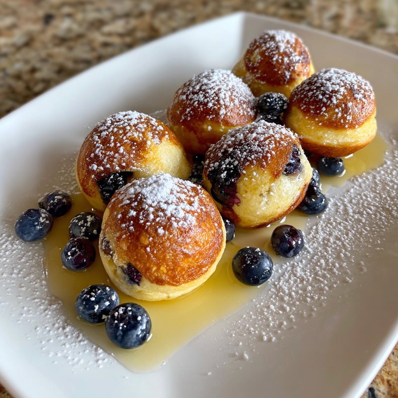 Blueberry Lemon Pancake Bites: The Best 5-Minute Breakfast Treat