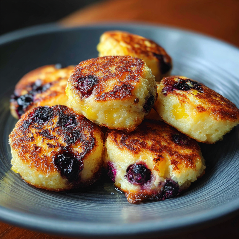 Blueberry Lemon Pancake Bites: The Best 5-Minute Breakfast Treat
