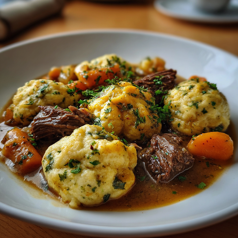 Beef Stew with Cheddar Herb Dumplings: The Best Way to Warm Up 6 Beef Stew with Cheddar Herb Dumplings: The Best Way to Warm Up