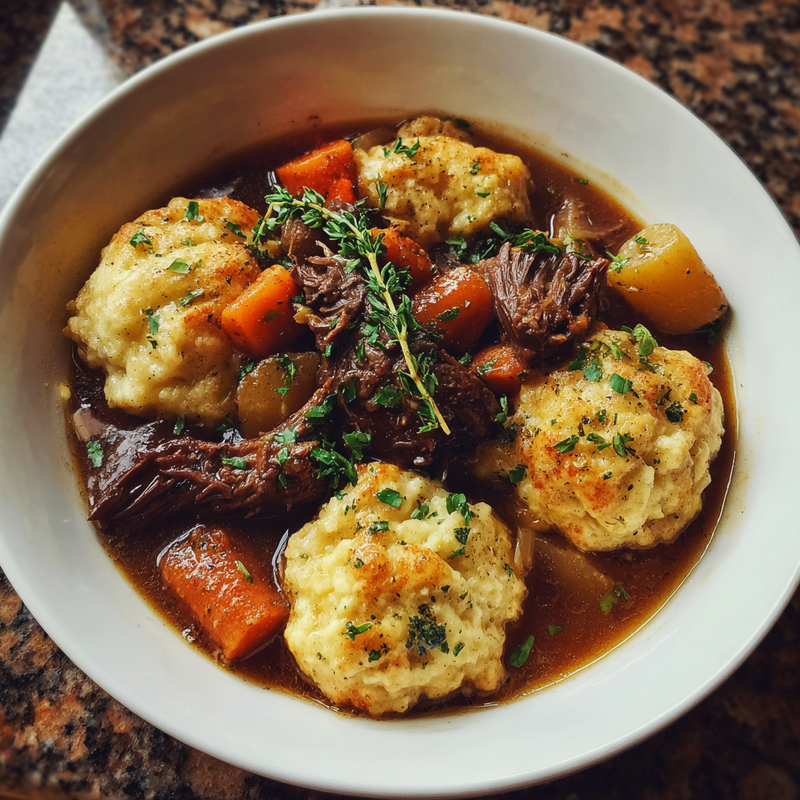Beef Stew with Cheddar Herb Dumplings: The Best Way to Warm Up 5 Beef Stew with Cheddar Herb Dumplings: The Best Way to Warm Up