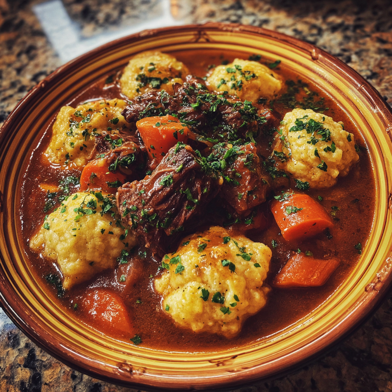 Beef Stew with Cheddar Herb Dumplings: The Best Way to Warm Up 4 Beef Stew with Cheddar Herb Dumplings: The Best Way to Warm Up