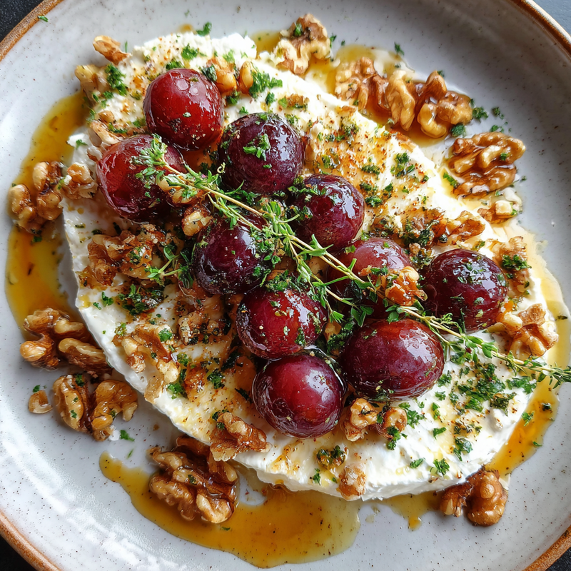 How to Make the Best Whipped Feta with Roasted Grapes, Walnuts & Hot Honey 5 How to Make the Best Whipped Feta with Roasted Grapes, Walnuts & Hot Honey