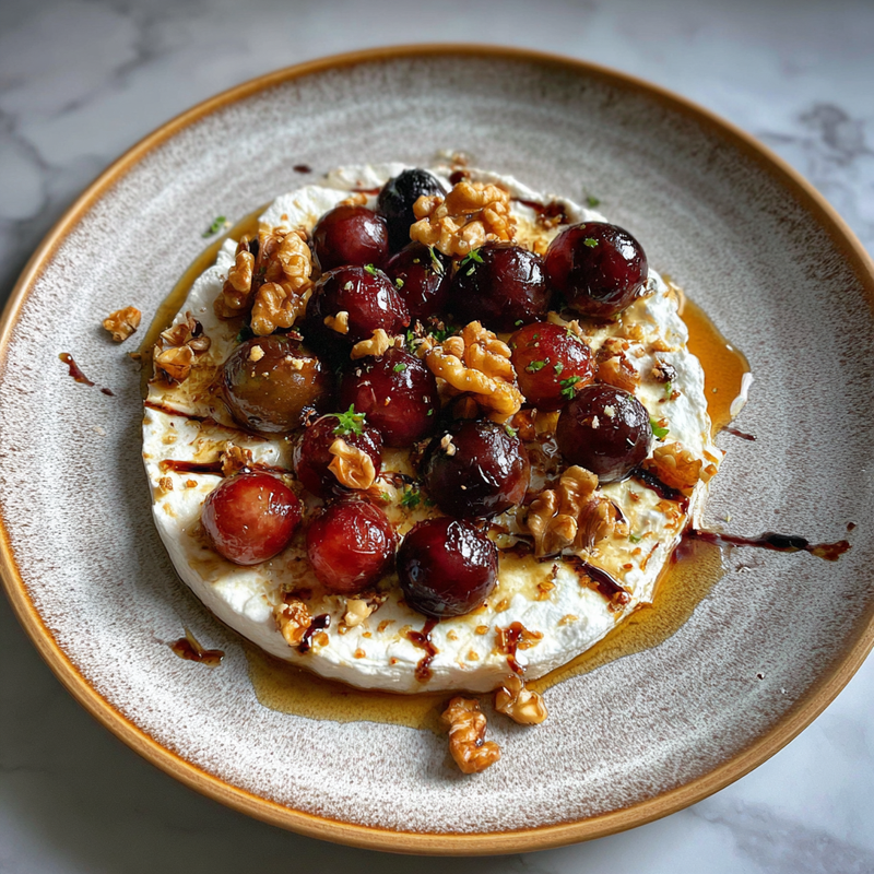 How to Make the Best Whipped Feta with Roasted Grapes, Walnuts & Hot Honey 4 How to Make the Best Whipped Feta with Roasted Grapes, Walnuts & Hot Honey