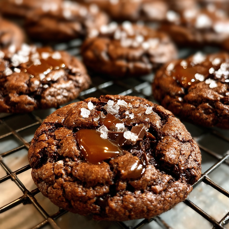 How to Make Double Chocolate Sea Salt Caramel Cookies (New Recipe!)
