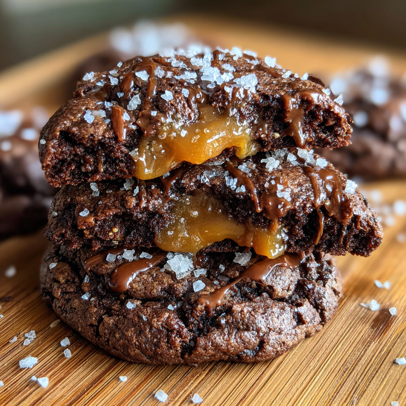 How to Make Double Chocolate Sea Salt Caramel Cookies (New Recipe!)