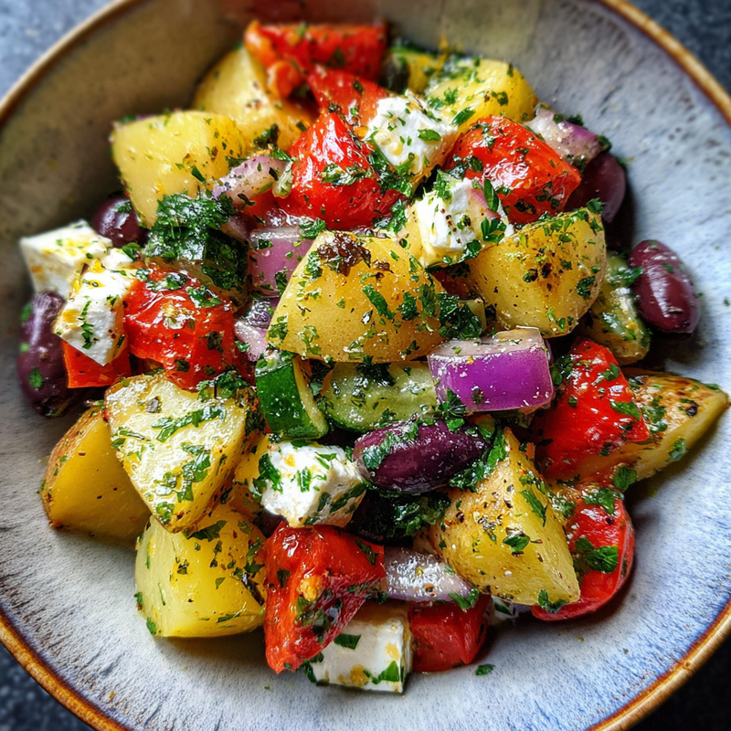 How to Make the Best Vibrant Greek Potato Salad with Herby Lemon Vinaigrette