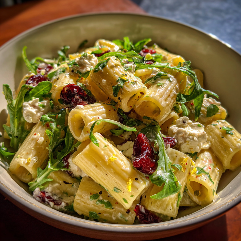 Why You'll Love This Creamy Feta and Cranberry Rigatoni Salad