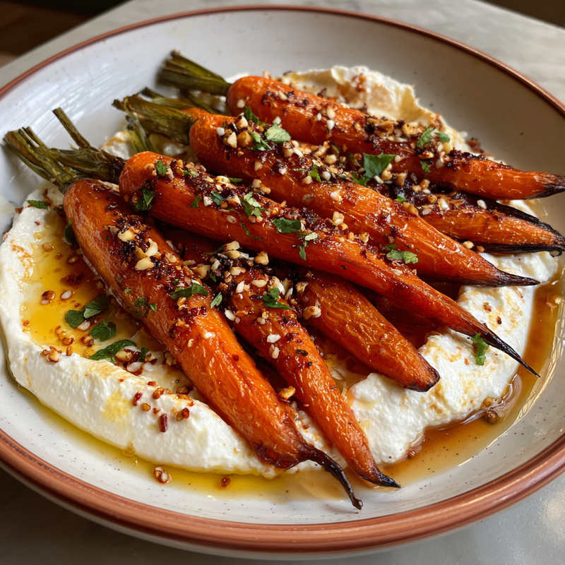 Roasted Carrots with Whipped Ricotta & Hot Honey: The Best Way to Elevate Your Veggies