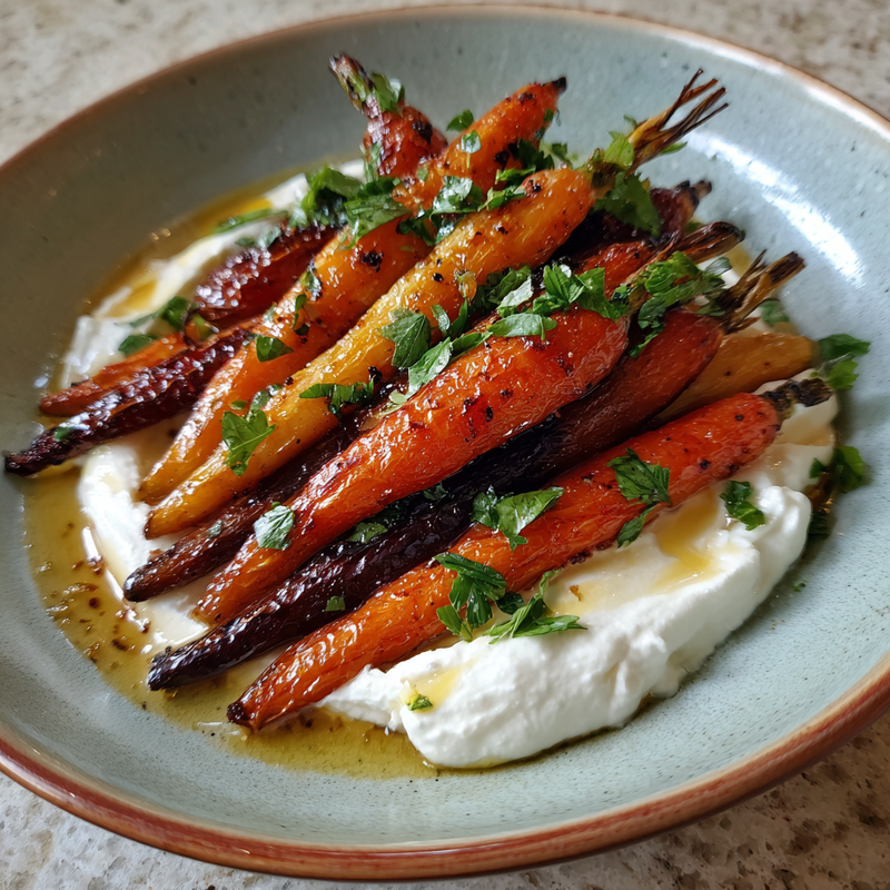 Roasted Carrots with Whipped Ricotta & Hot Honey: The Best Way to Elevate Your Veggies