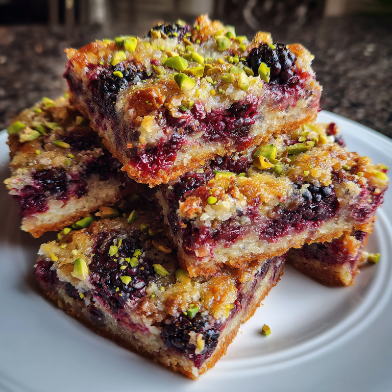 Blackberry Pistachio Dream Bars: The Best Dessert You'll Ever Make