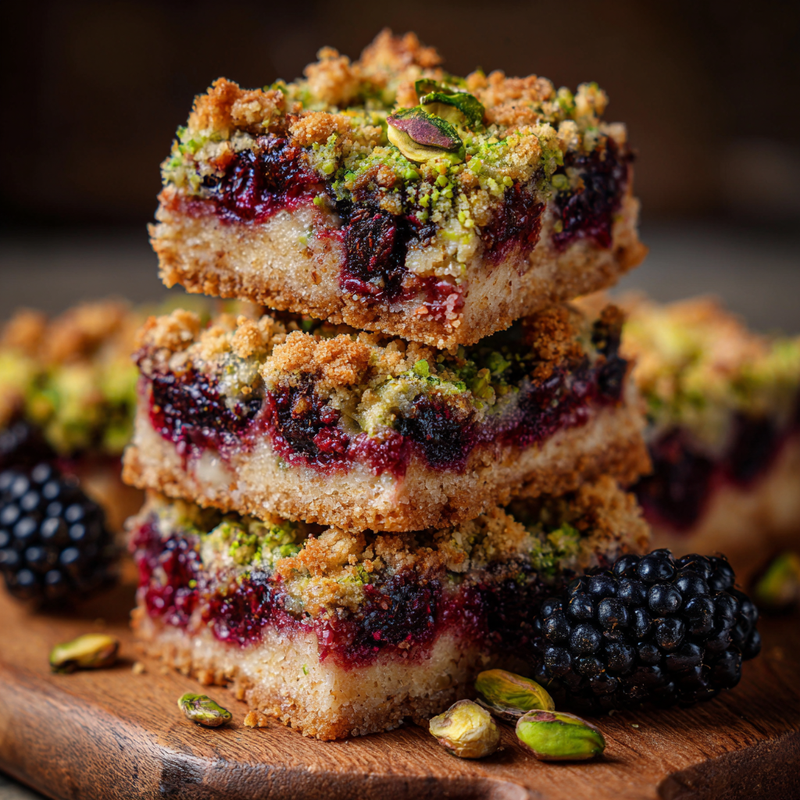 Blackberry Pistachio Dream Bars: The Best Dessert You'll Ever Make