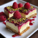 Raspberry Pistachio Cheesecake Bars: The Best Dessert Bars You'll Ever Make