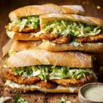 Chicken Caesar Sandwiches feature well-seasoned, crispy chicken, Caesar salad, and Parmesan cheese layered on soft bread. 3 chicken caesar sandwiches feature well seasoned c 2026 02 19 160117 1