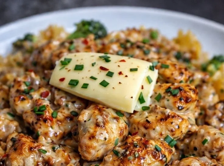 Cowboy Butter Lemon Bowtie Chicken with Broccoli Bliss