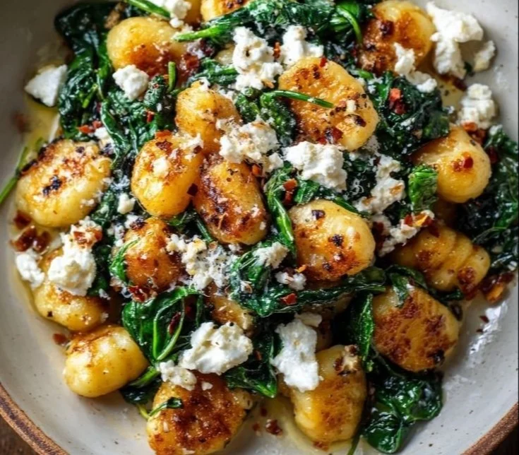 Creamy Gnocchi with Spinach and Feta 6 Creamy Gnocchi with Spinach and Feta