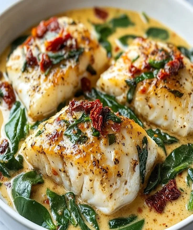 Creamy Keto Tuscan Cod 5 Creamy Keto Tuscan Cod