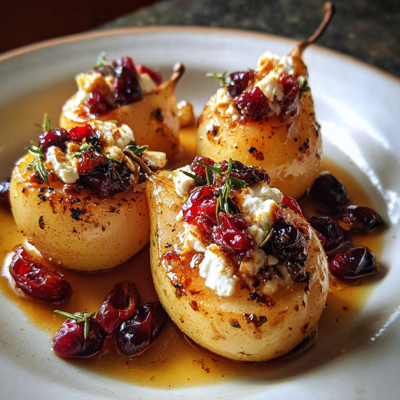 Here are some SEO-friendly blog titles for the focus keyword "Baked Pears with Goat Cheese, Honey, and Cranberries": Why Baked Pears with Goat Cheese, Honey, and Cranberries are a Fall Favorite Best Baked Pears with Goat Cheese, Honey, and Cranberries for a Cozy Autumn Treat How to Make