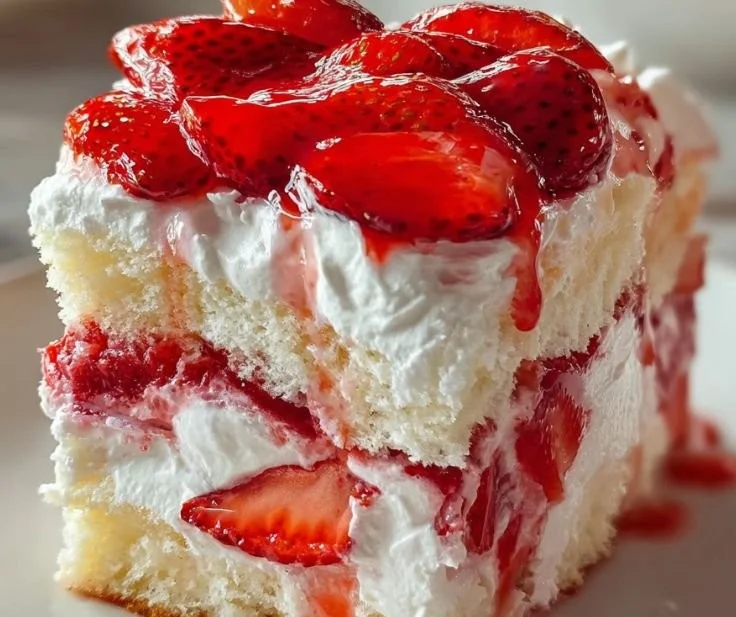 Delicious Heaven on Earth Cake with layers of creamy goodness and chocolate.