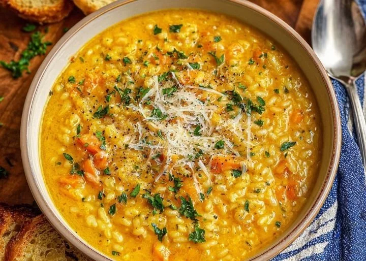 Bowl of Italian Penicillin Soup featuring fresh ingredients.