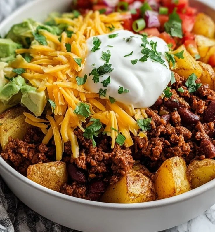 Loaded Potato Taco Bowl