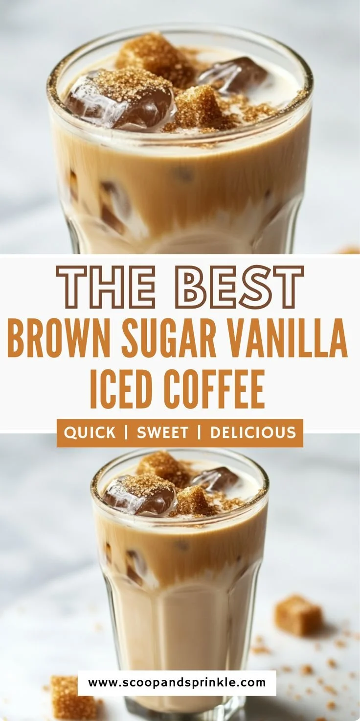 Brown Sugar Vanilla Iced Coffee 6 Brown Sugar Vanilla Iced Coffee