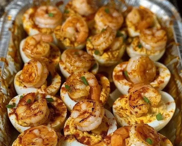 Cajun Shrimp Deviled Eggs