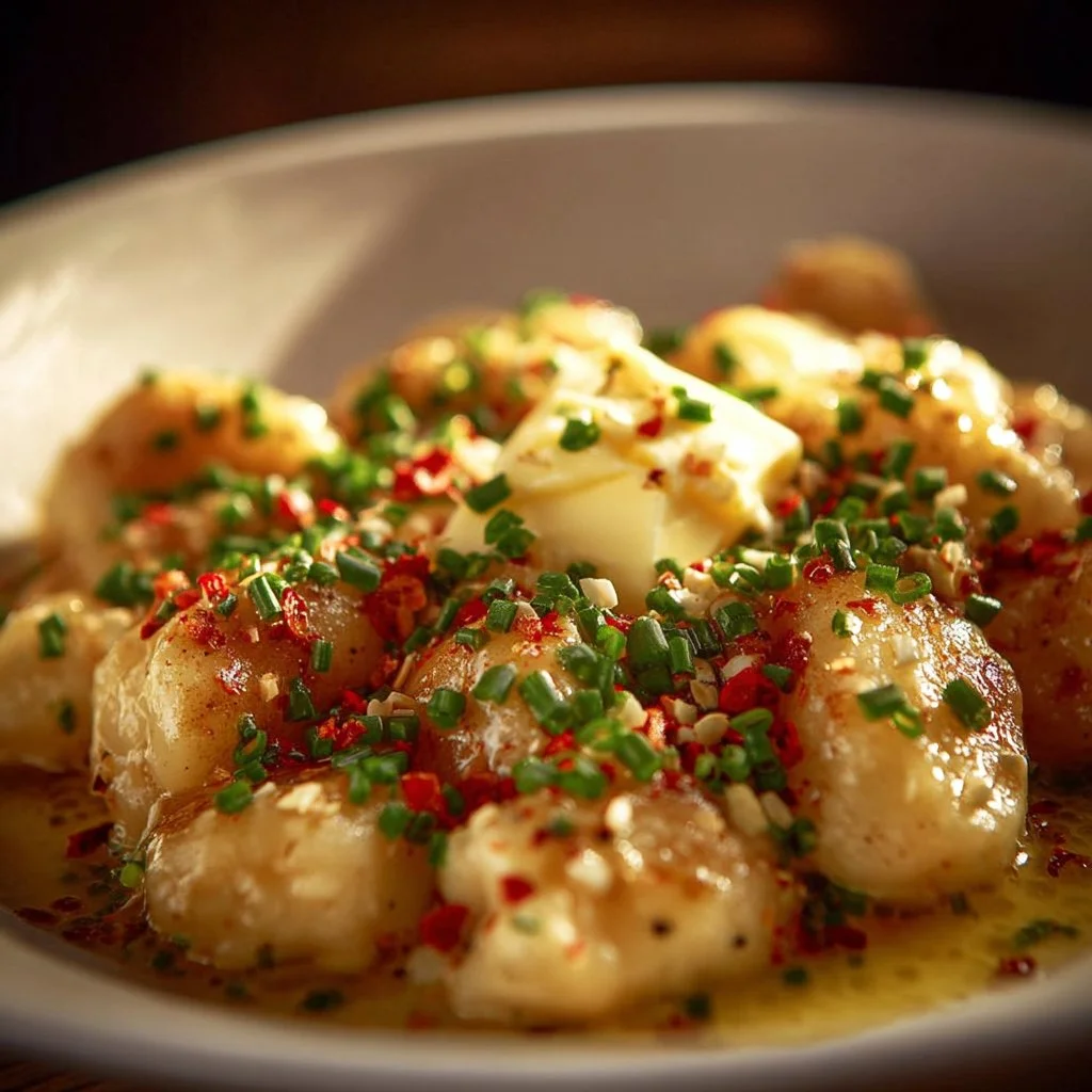 Cowboy Butter Lemon Chicken with Bowtie Pasta and Broccoli in a vibrant dish