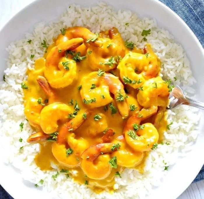 Creamy Coconut Turmeric Shrimp