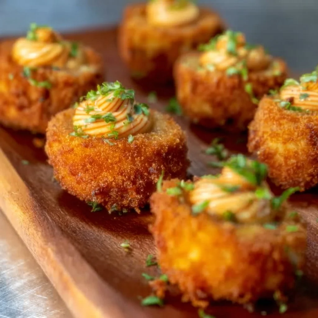 Delicious deviled eggs prepared using an easy recipe video