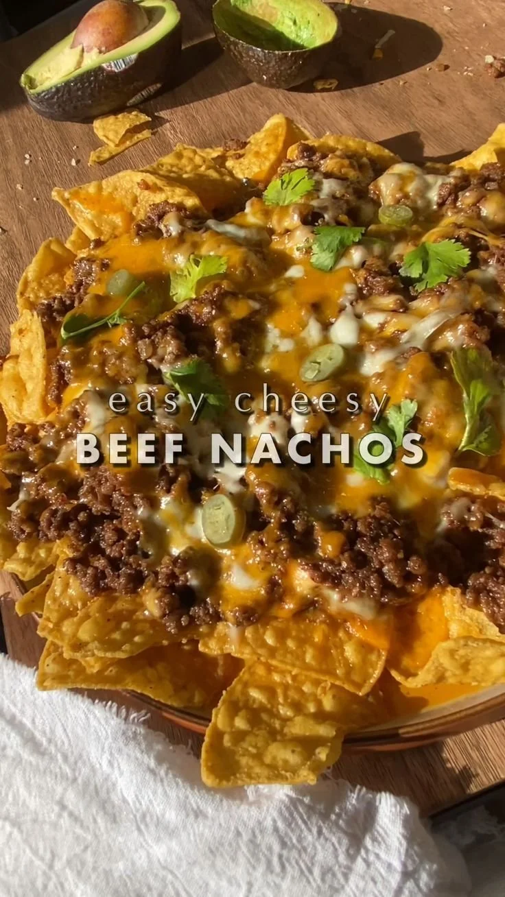Easy Cheesy Beef Nachos