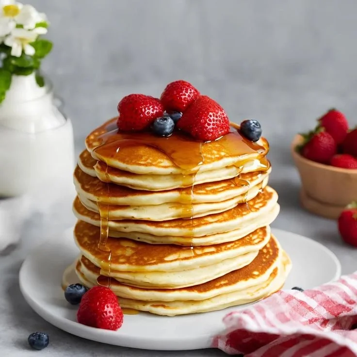 Fluffy American-Style Pancakes 6 Fluffy American-Style Pancakes