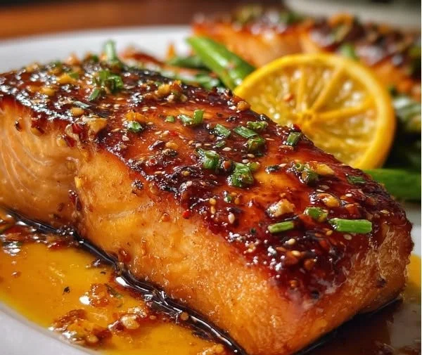 Honey-Garlic Glazed Salmon 6 Honey-Garlic Glazed Salmon