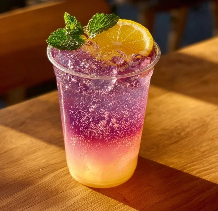 Honey Lemon Pink Soda