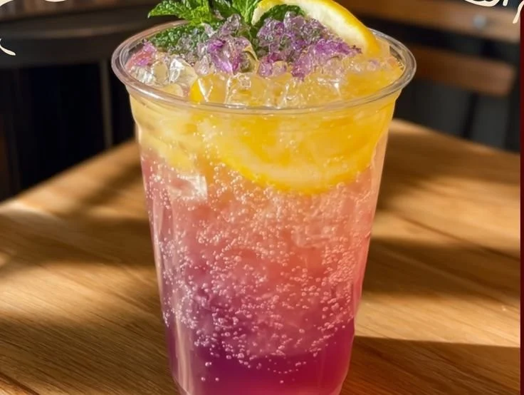 Honey Lemon Pink Soda