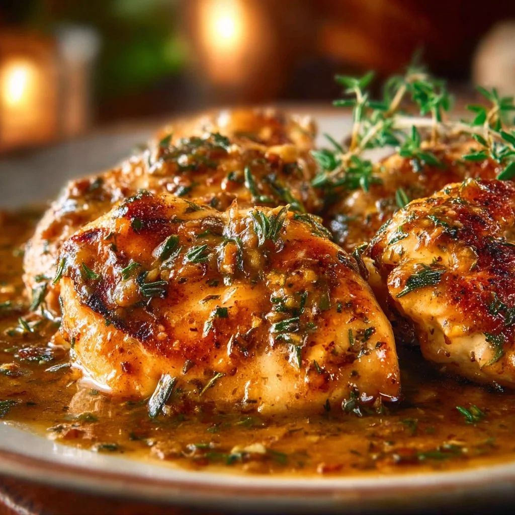 Keto Tomato Basil Chicken Skillet 3 Keto Tomato Basil Chicken Skillet in a cast iron pan garnished with fresh basil