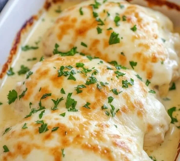 Smothered Cheesy Sour Cream Chicken