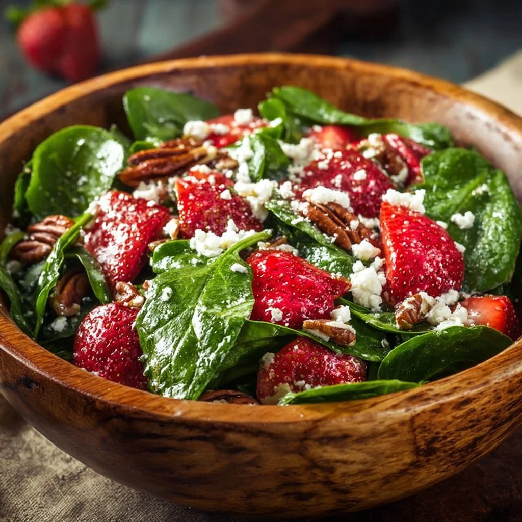 Strawberry Spinach Salad