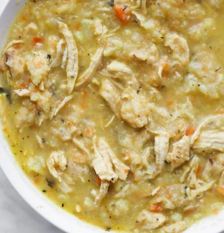 30-Minute Anti-Inflammatory Cauliflower Chicken Soup 4 30-minute anti-inflammatory cauliflower chicken soup in a bowl